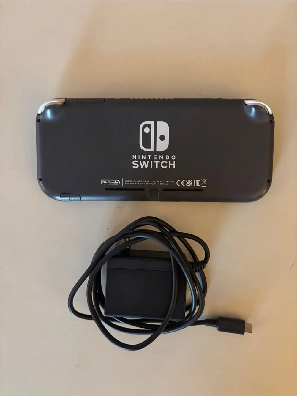 Nintendo Switch Lite in Gray with White Buttons